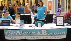 Carrie Deslippe and Erin Flood at the 2010 Anti-Aging Health & Wellness Show
